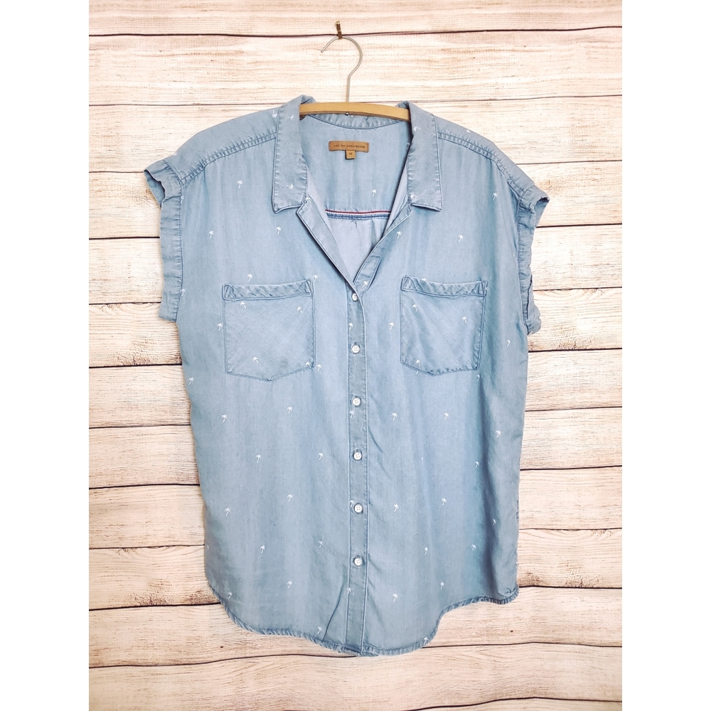 🔴 2/$25🔴⚡JACHS Girlfriend⚡Chambray Shirt